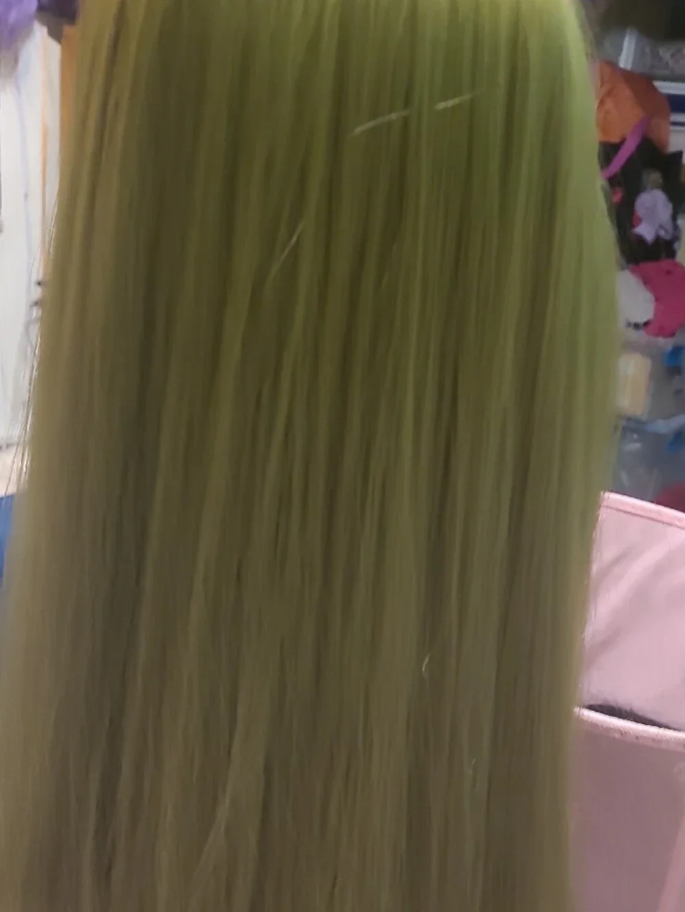 Green Straight Women's Wig - Brand